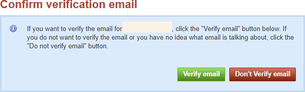 confirm verification email